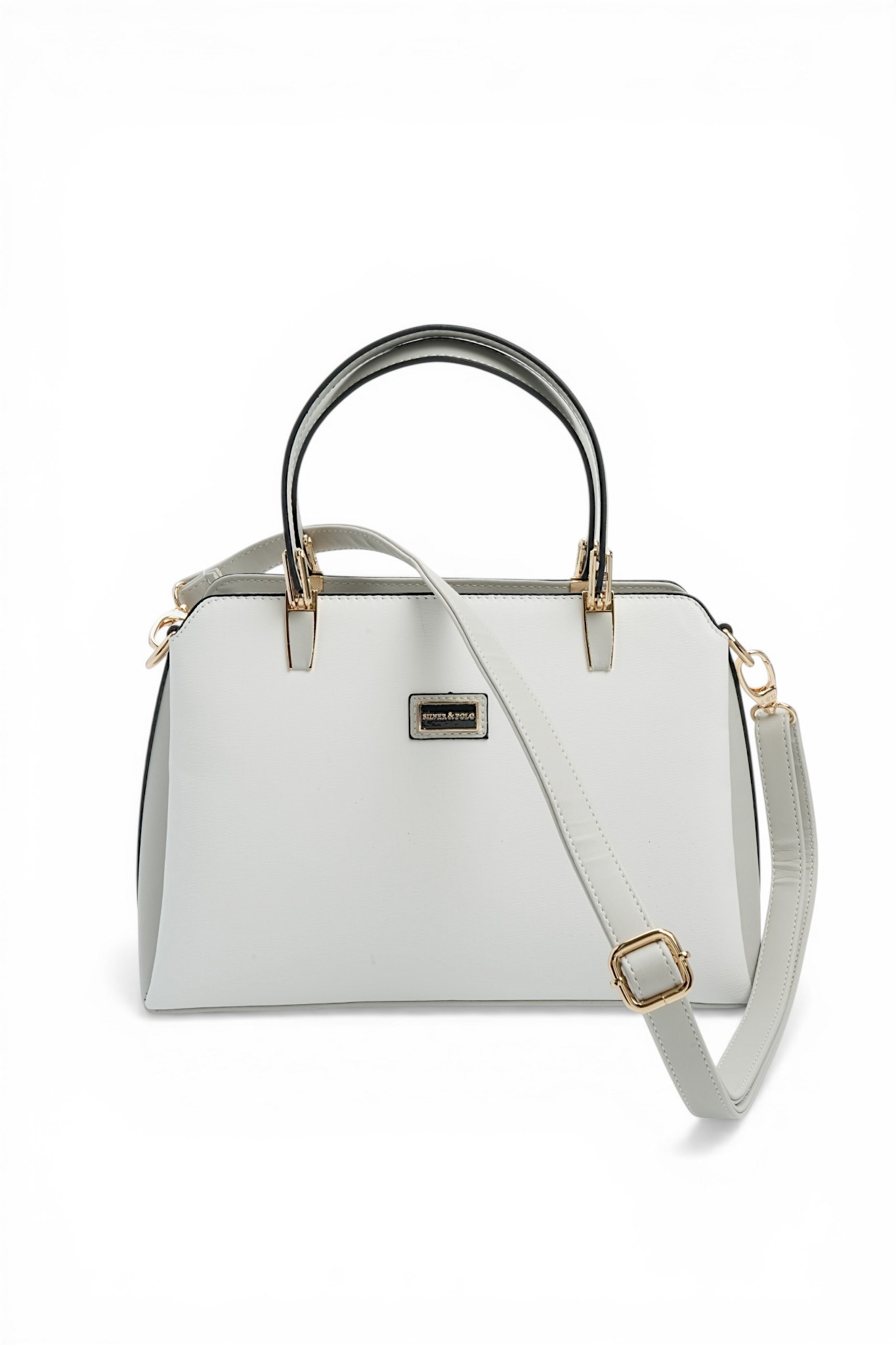 SP9721-M105Silver & PoloEl ÇantasıSilver & Polo SP9721 Kadın El Çantası Beyaz-A.Gri