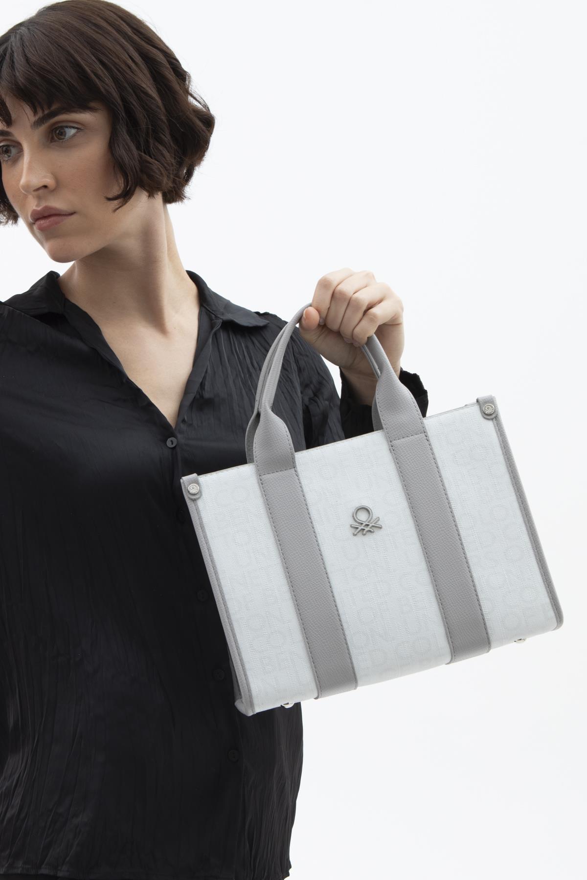 BNT1596-SoftUnited BenettonEl ÇantasıUnited Benetton BNT1596 El Çantası Beyaz-A.Gri