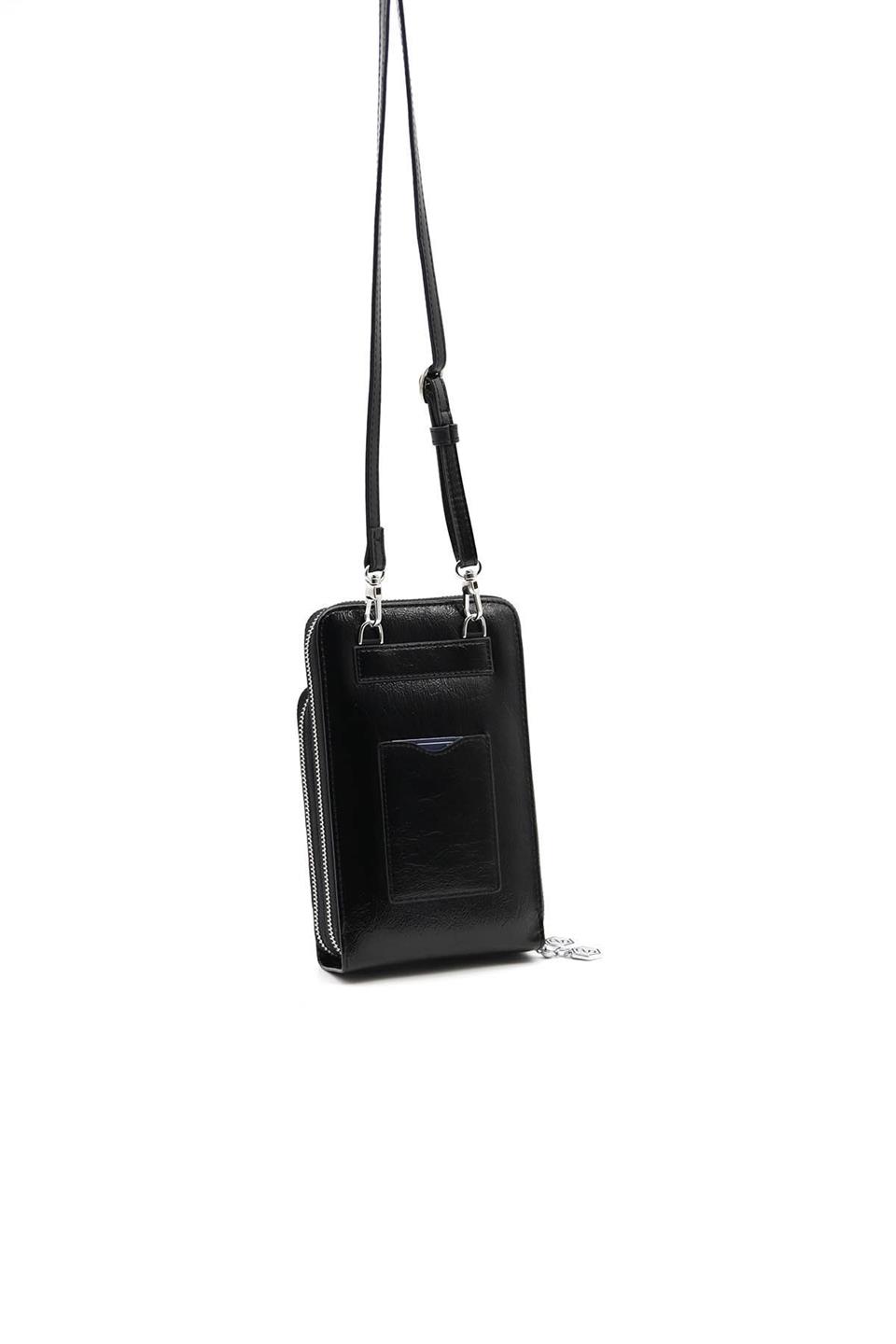 Kadın Askılı Cüzdan Siyah - Siyah SP1011 Silver & Polo