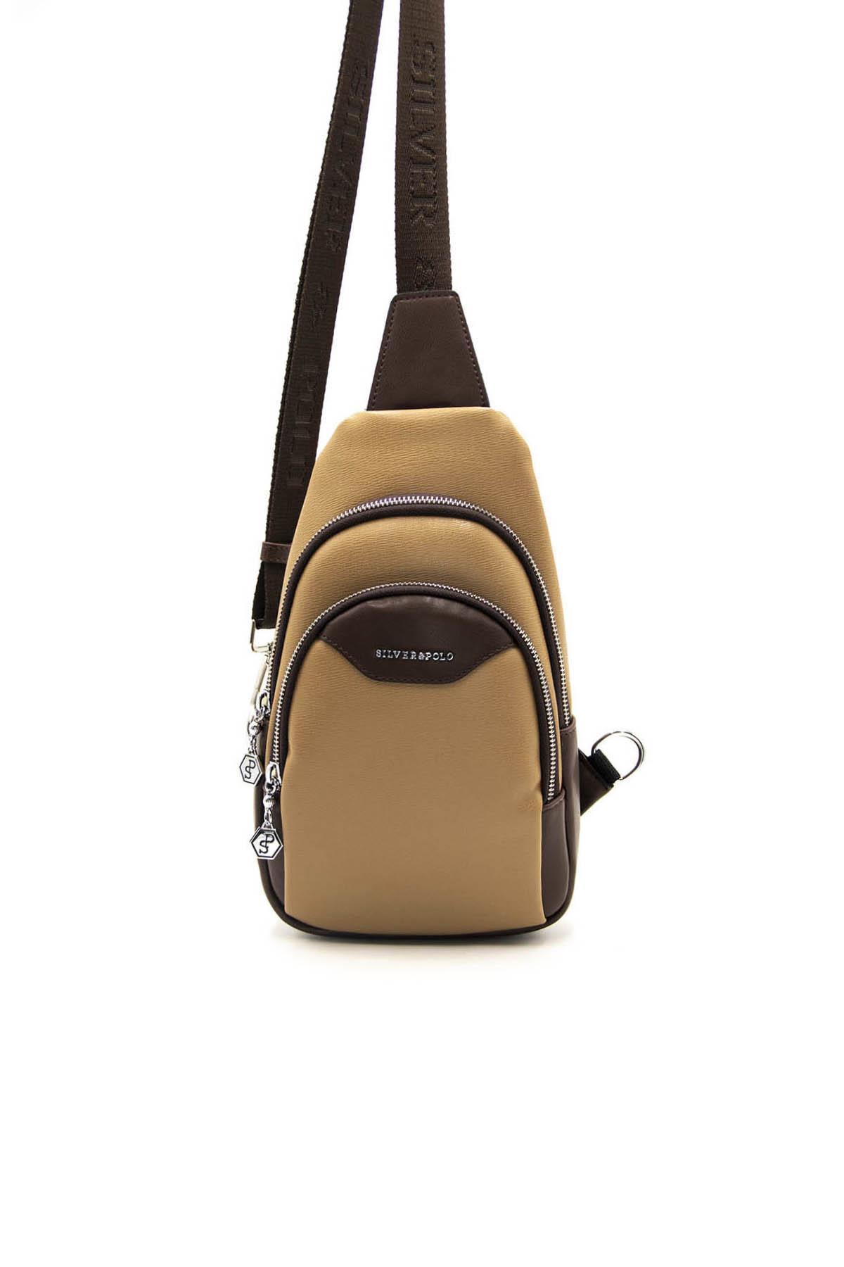 Kadın Bel Çantası Kum - Kahve SP959 Silver & Polo