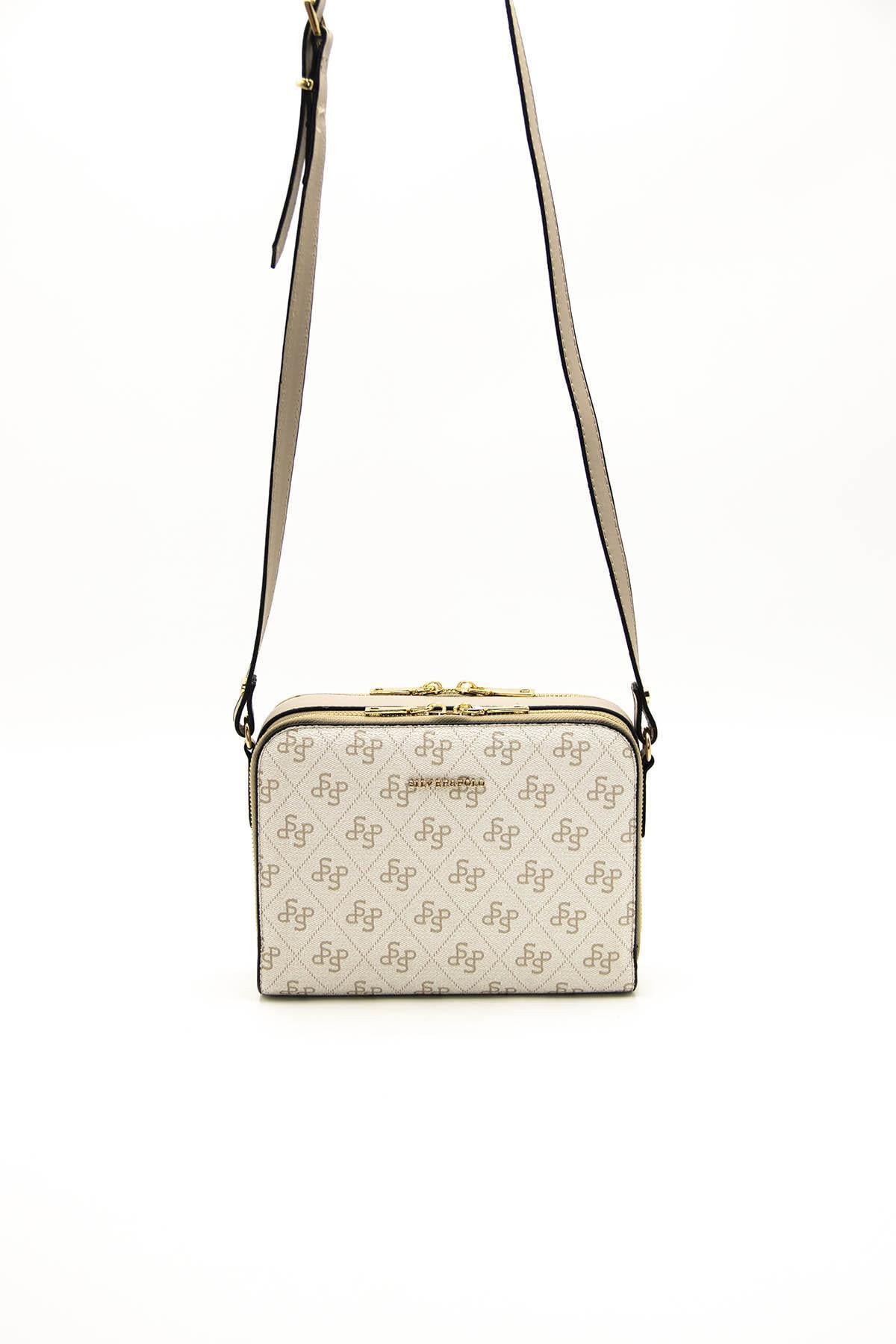 Kadın Çapraz Çanta Bej - Kum SP888 Silver & Polo