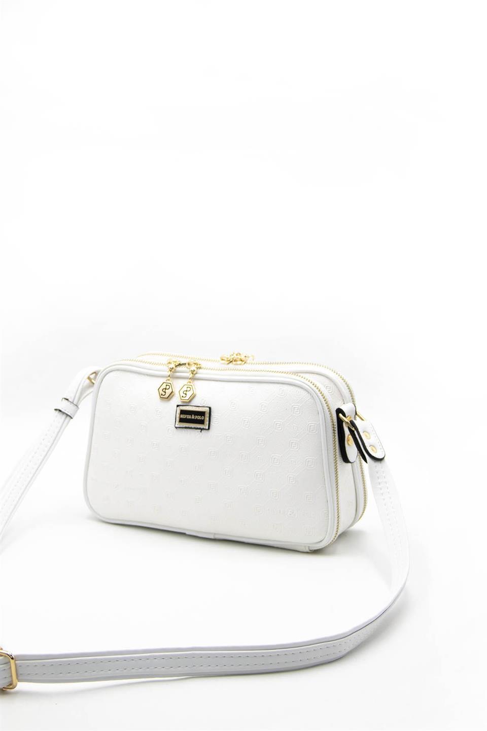 Kadın Çapraz Çanta Beyaz - Beyaz SP899 Silver & Polo