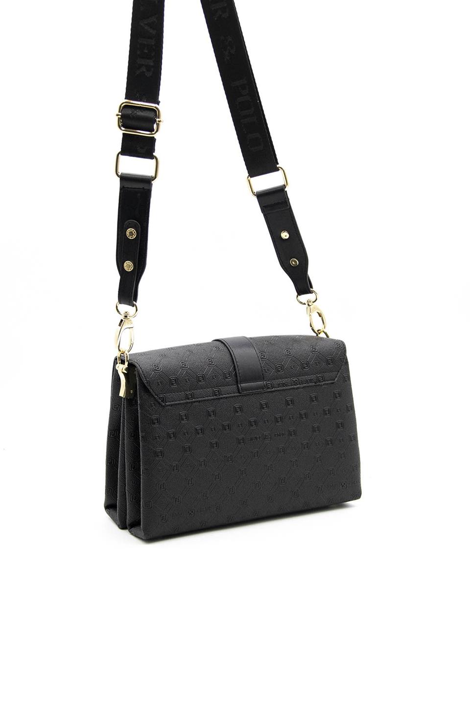Kadın Çapraz Çanta Siyah - Siyah SP1009 Silver & Polo
