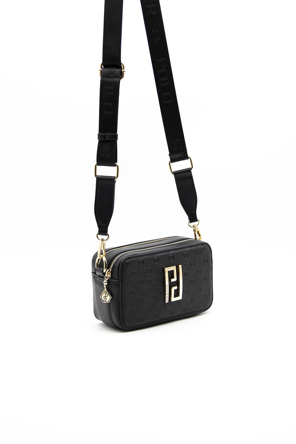 Kadın Çapraz Çanta Siyah - Siyah SP1078 Silver & Polo