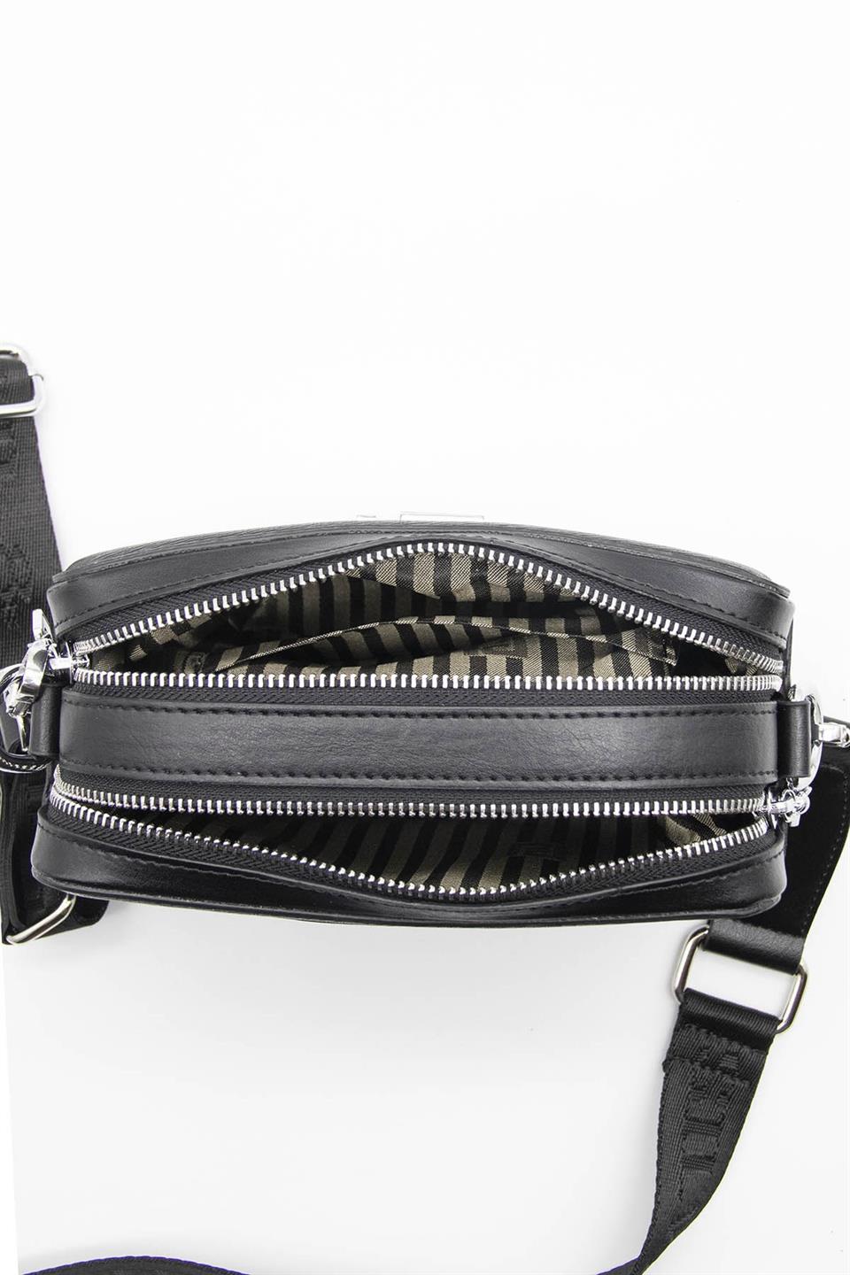 Kadın Çapraz Çanta Siyah - Siyah SP1078 Silver & Polo