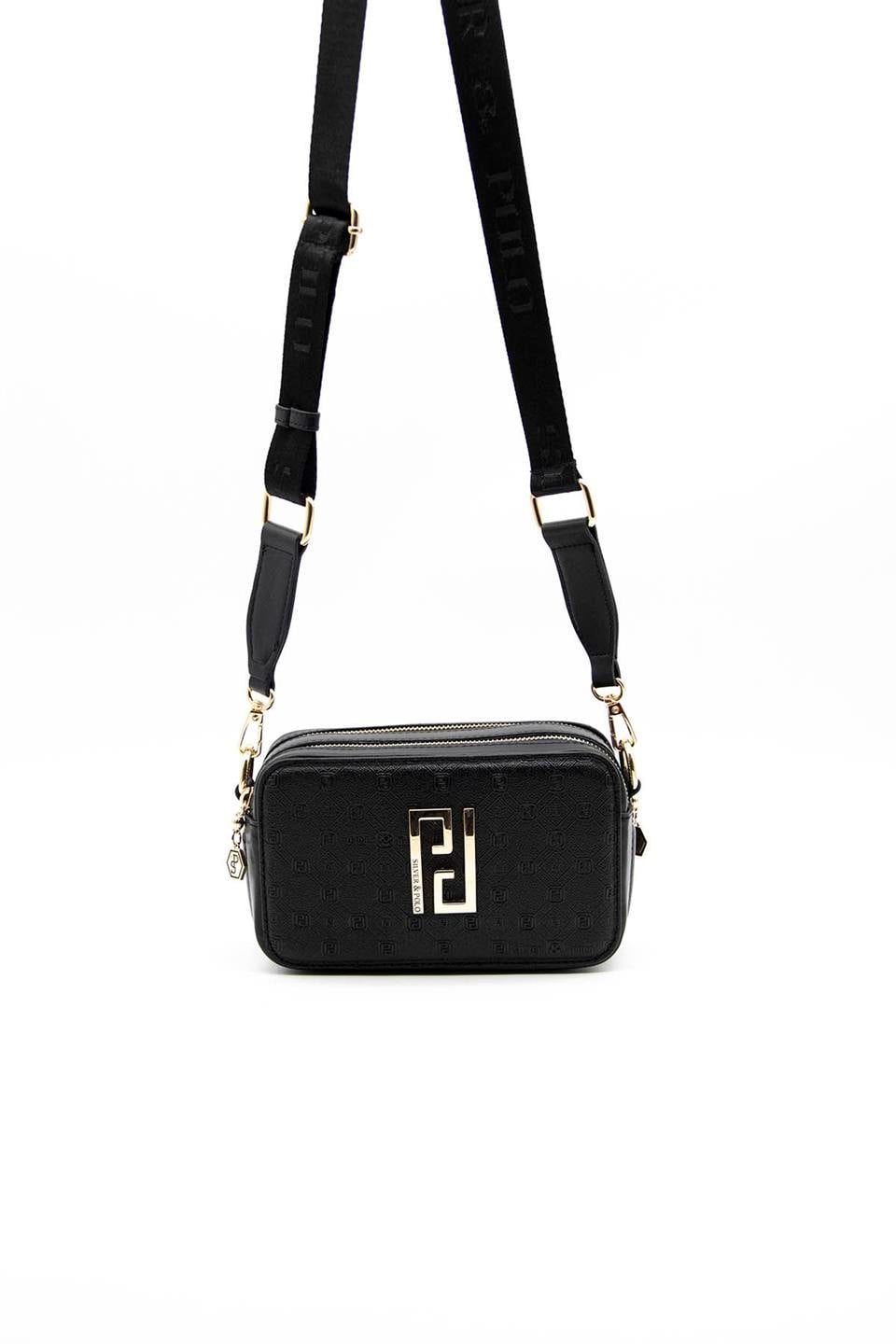 Kadın Çapraz Çanta Siyah - Siyah SP1078 Silver & Polo