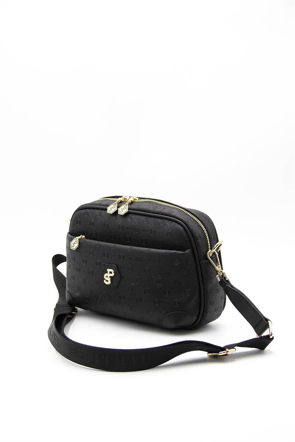 Kadın Çapraz Çanta Siyah - Siyah SP1094 Silver & Polo