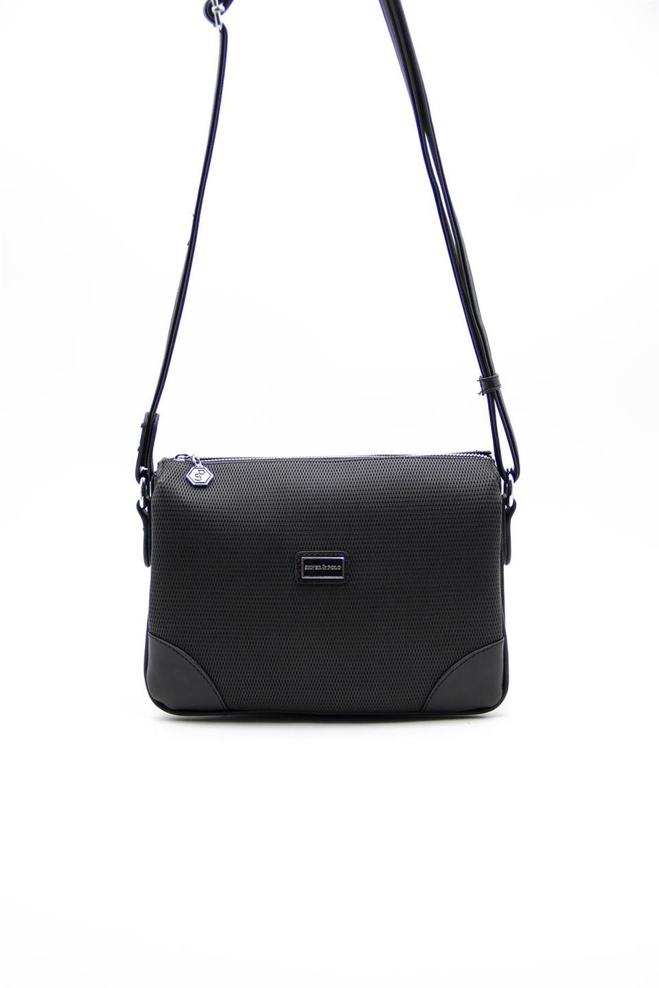 Kadın Çapraz Çanta Siyah - Siyah SP784 Silver & Polo