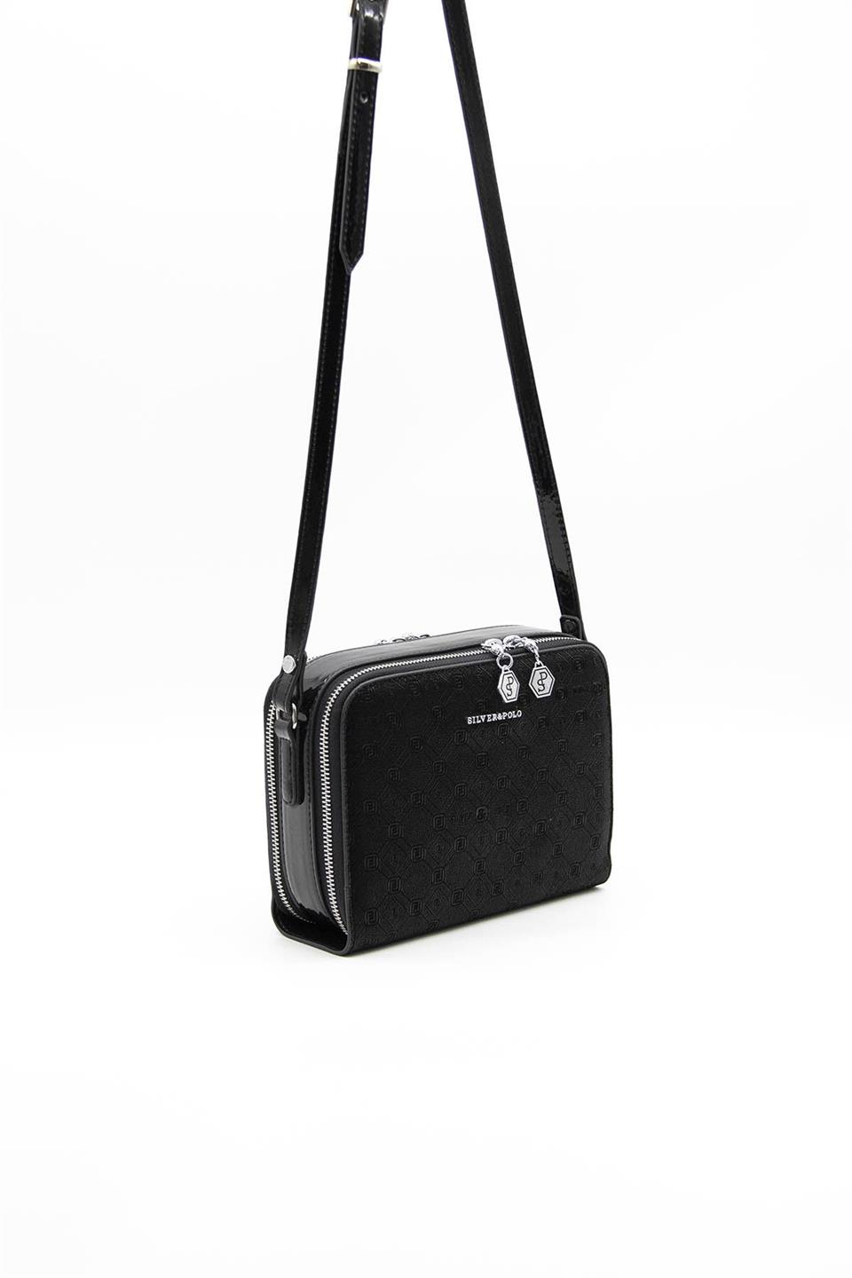 Kadın Çapraz Çanta Siyah - Siyah SP888 Silver & Polo