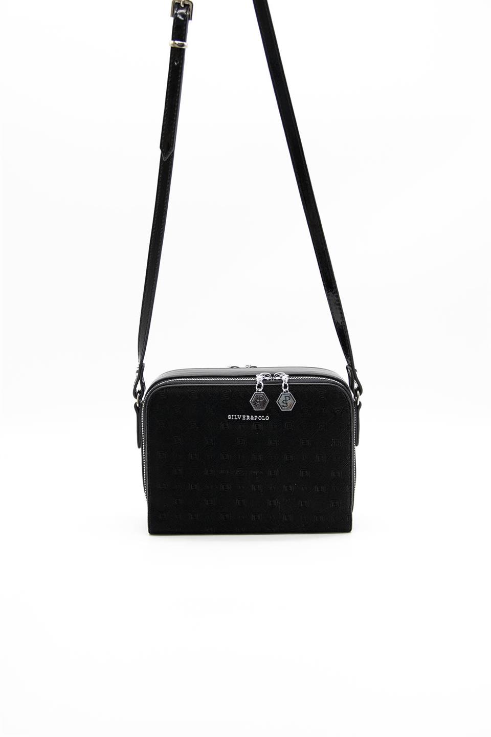 Kadın Çapraz Çanta Siyah - Siyah SP888 Silver & Polo