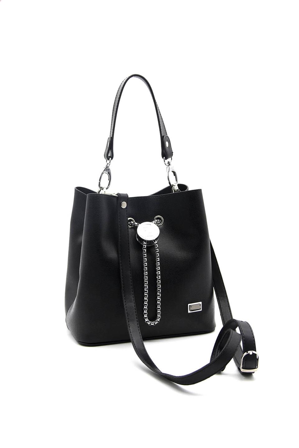 Kadın Çapraz Çanta Siyah - Siyah SP967 Silver & Polo