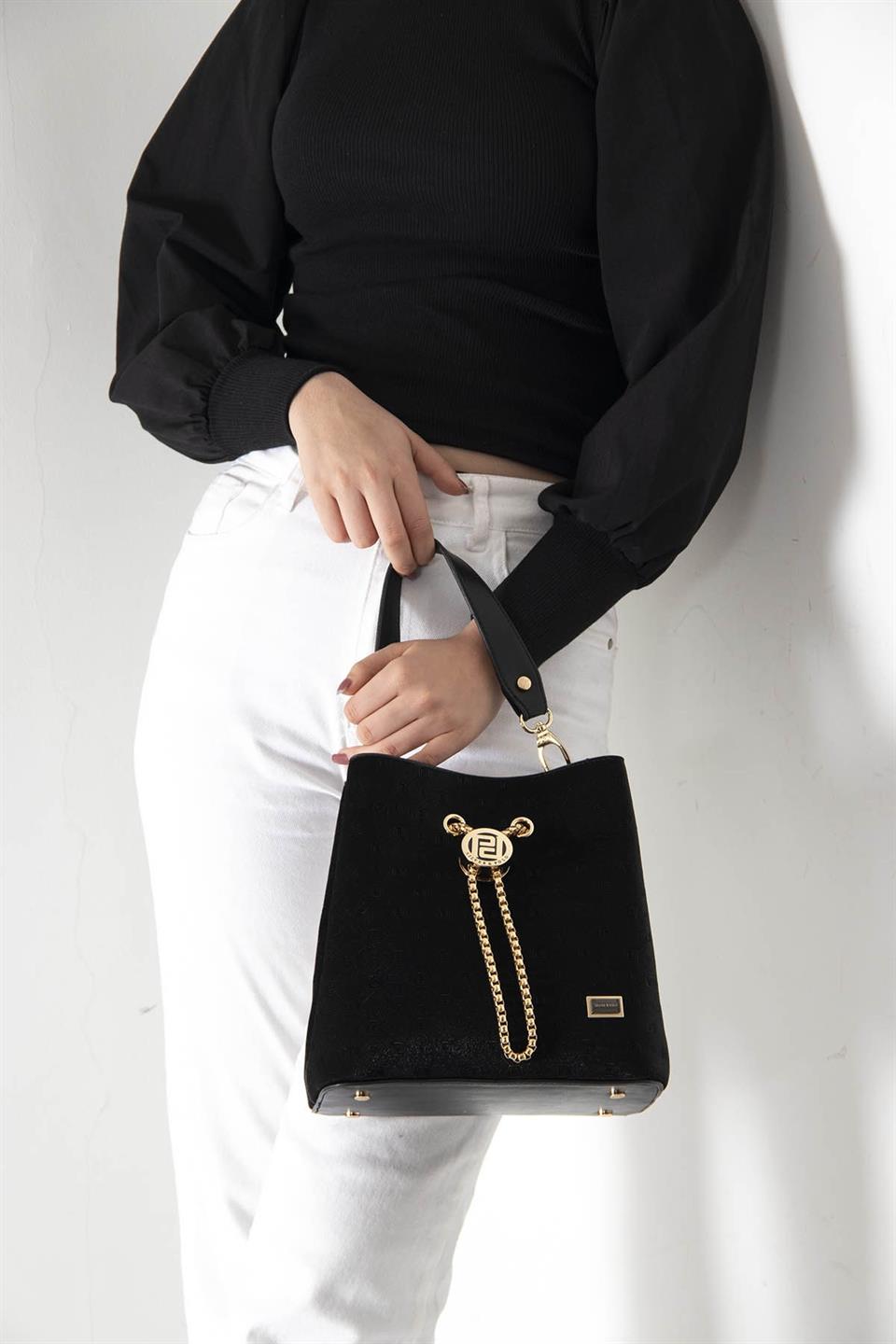 Kadın Çapraz Çanta Siyah - Siyah SP967 Silver & Polo