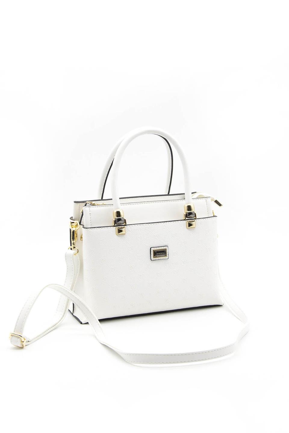 Kadın El Çantası Beyaz - Beyaz SP826 Silver & Polo