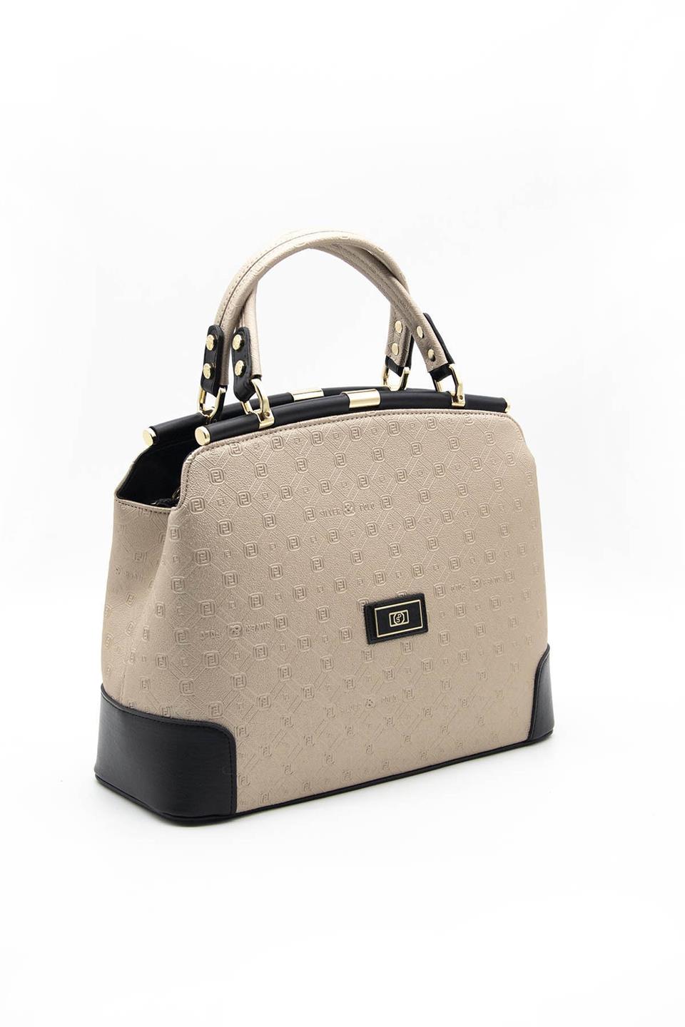 Kadın El Çantası Nut - Siyah SP706 Silver & Polo