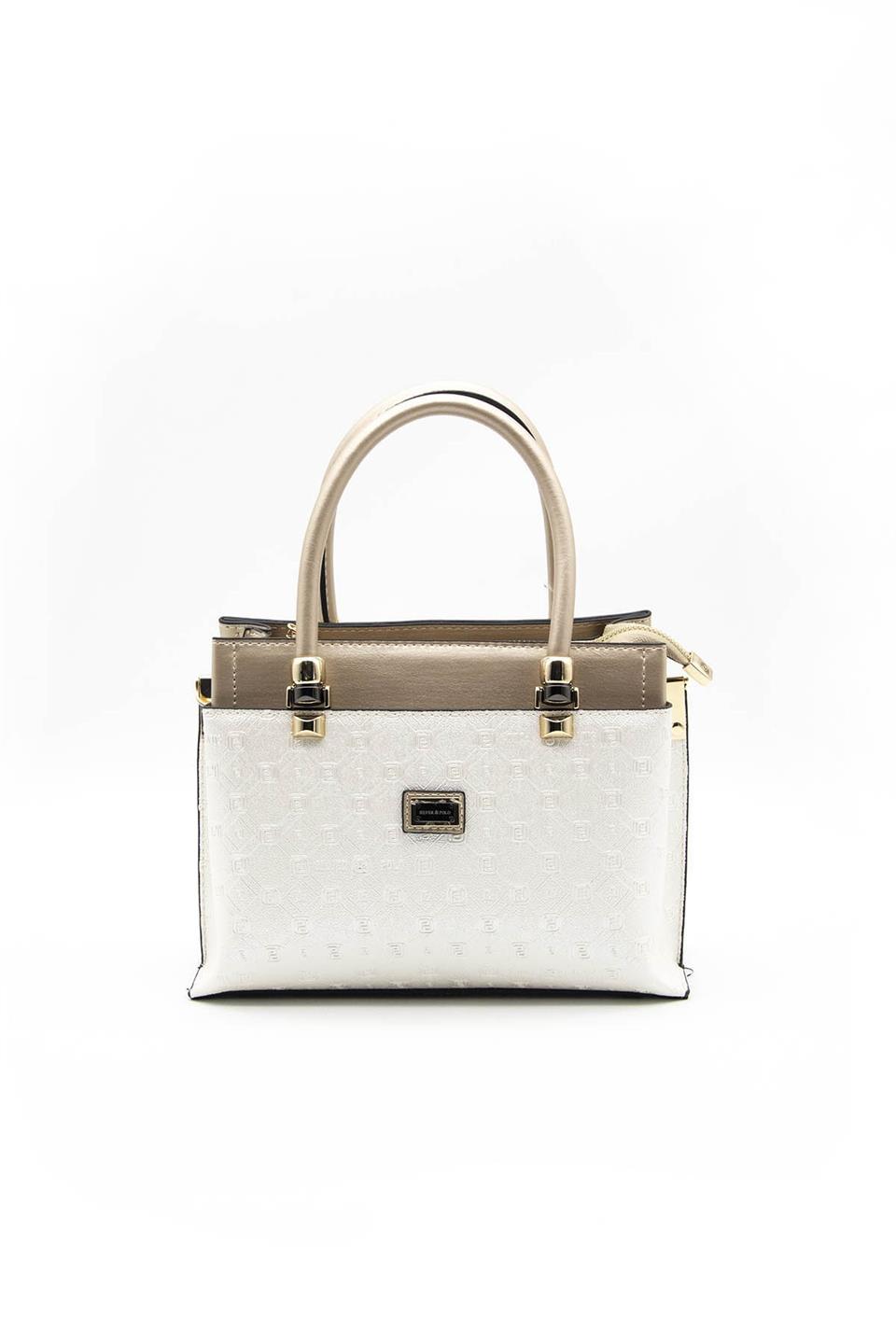 Kadın El Çantası Sedef - S.nut SP826 Silver & Polo