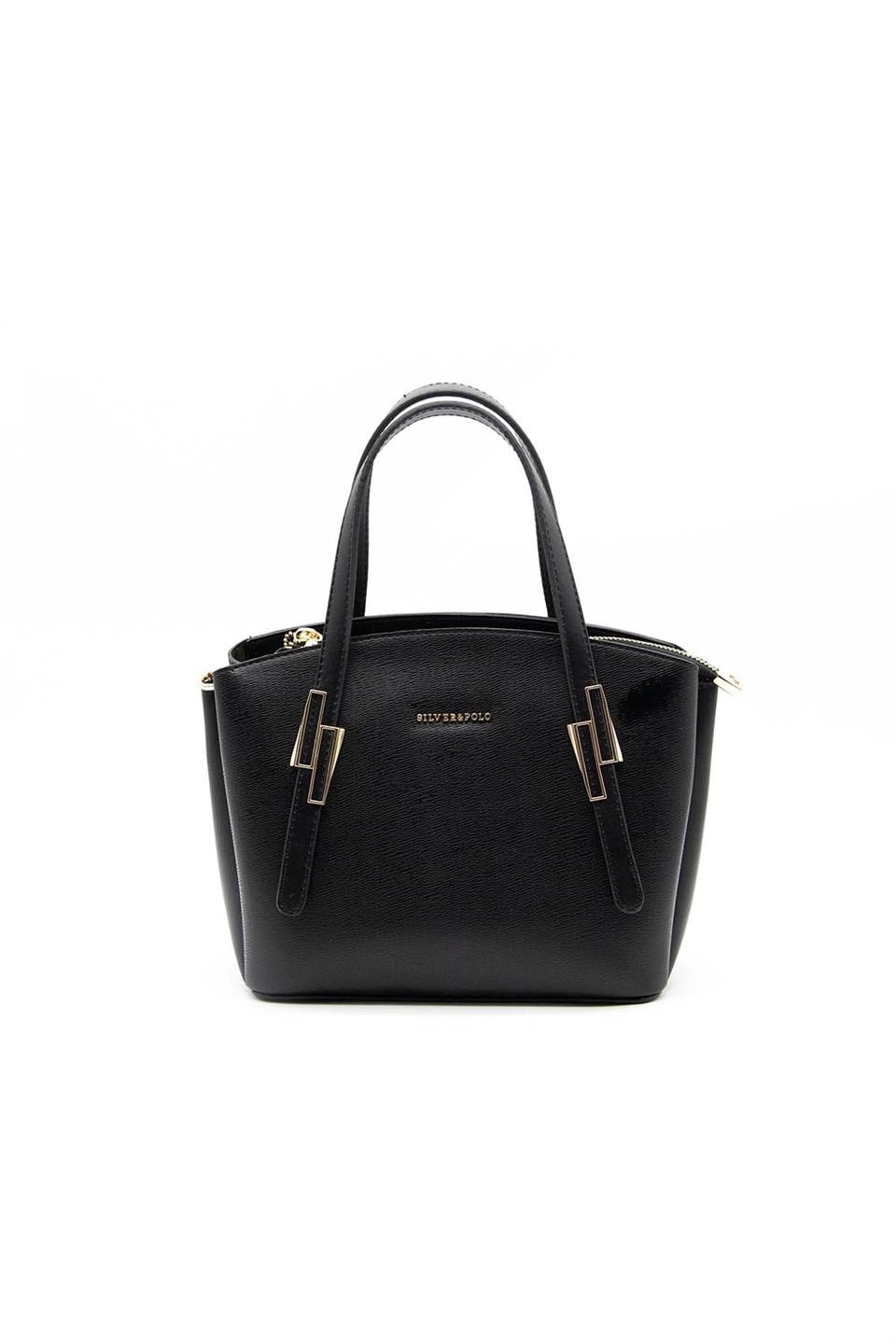 Kadın El Çantası Siyah - Siyah SP1021 Silver & Polo