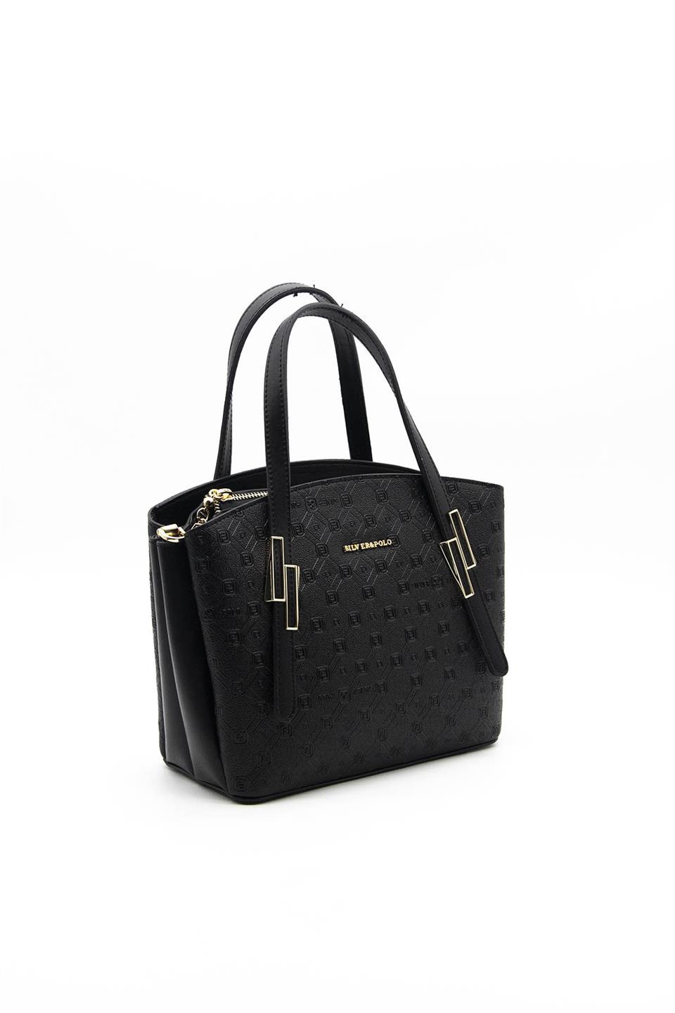 Kadın El Çantası Siyah - Siyah SP1021 Silver & Polo