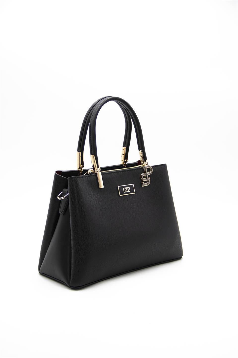 Kadın El Çantası Siyah - Siyah SP1098 Silver & Polo