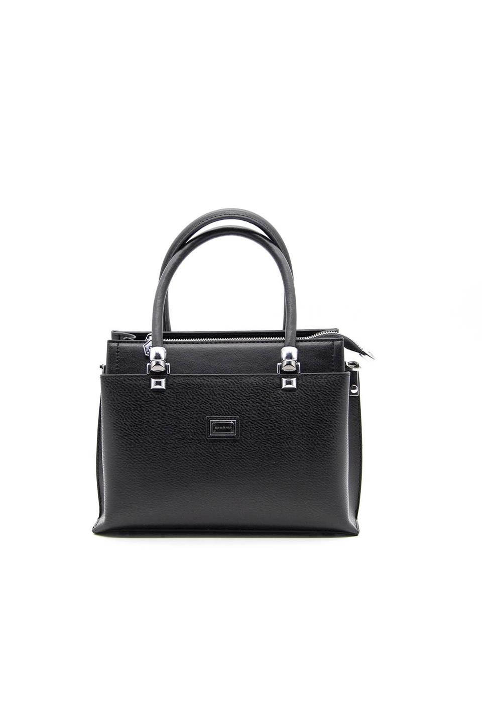 Kadın El Çantası Siyah - Siyah SP826 Silver & Polo