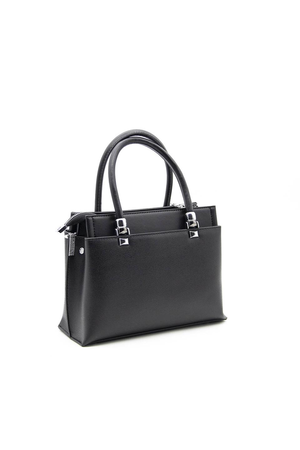 Kadın El Çantası Siyah - Siyah SP826 Silver & Polo