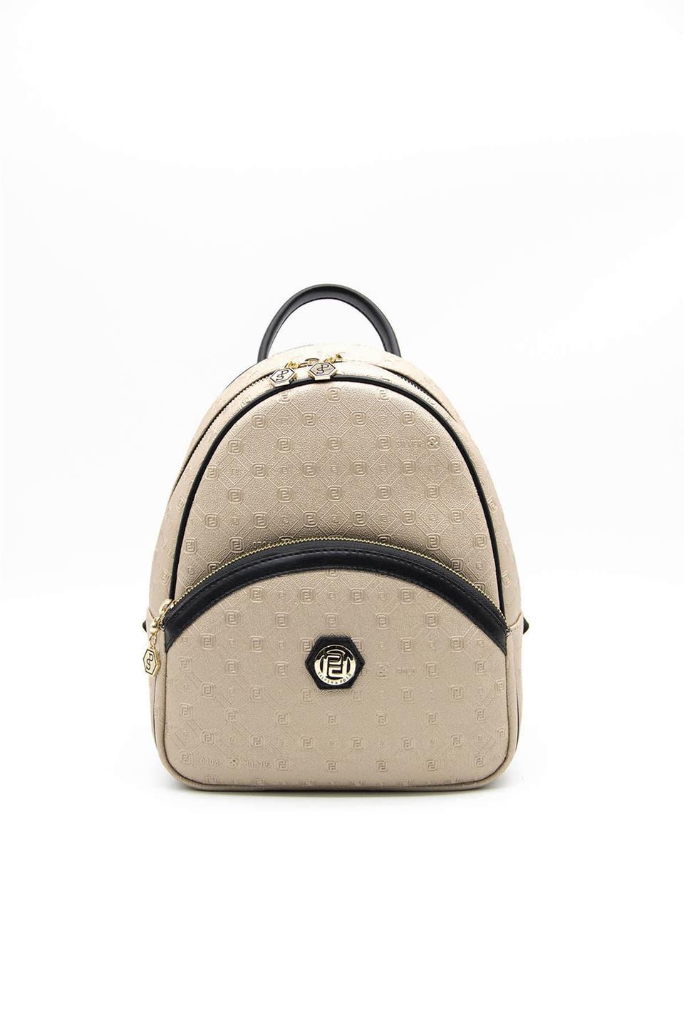 Kadın Sırt Çantası Nut - Siyah SP945 Silver & Polo