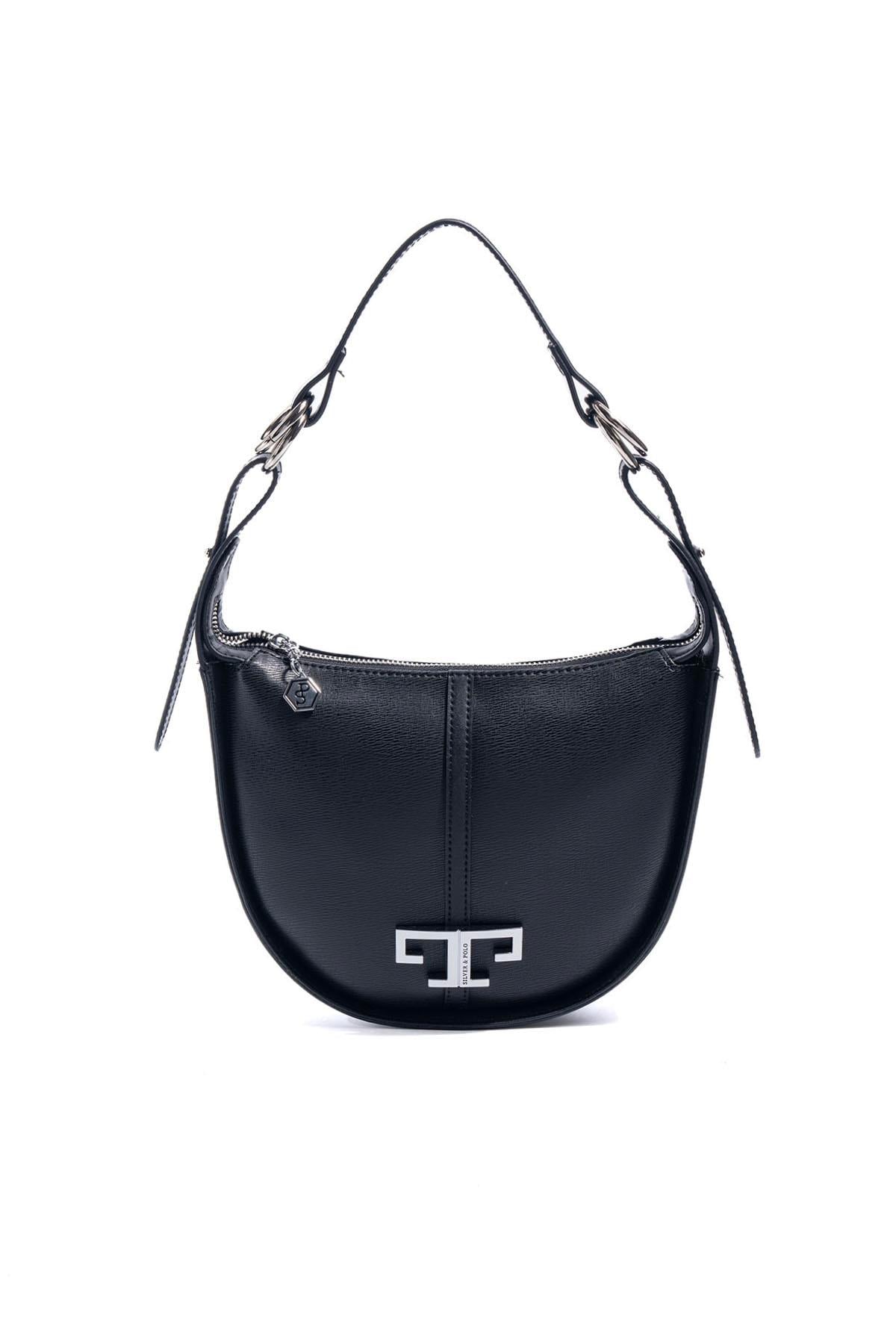 SP1270-M105Silver & PoloOmuz ÇantasıSilver & Polo SP1270 Kadın Omuz Çantası Siyah