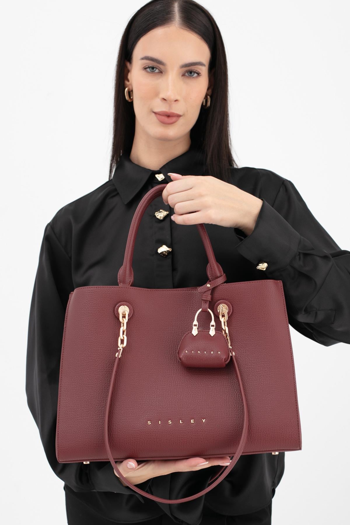 SLY260-SoftSısleyOmuz ÇantasıSısley SLY260 Kadın Omuz Çantası Bordo