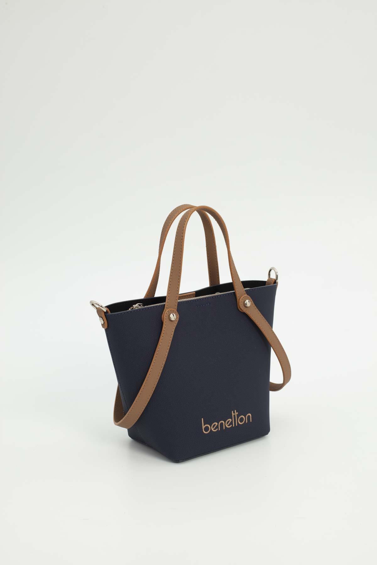 BNT1680-SoftUnited BenettonOmuz ÇantasıUnited Benetton BNT1680 Kadın Omuz Çantası Lacivert-Camel