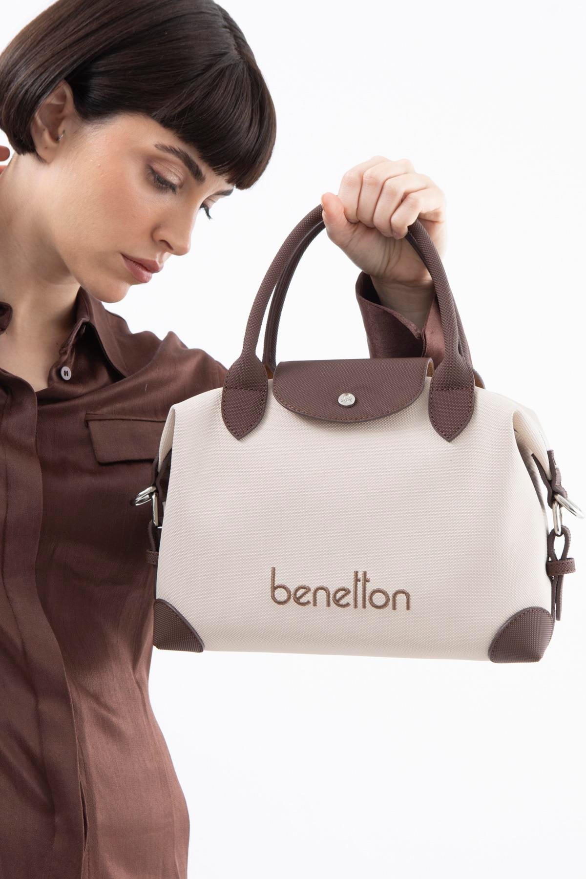 BNT1623-SoftUnited BenettonOmuz ÇantasıUnited Benetton BNT1623 Omuz Çantası Bej-Kahve