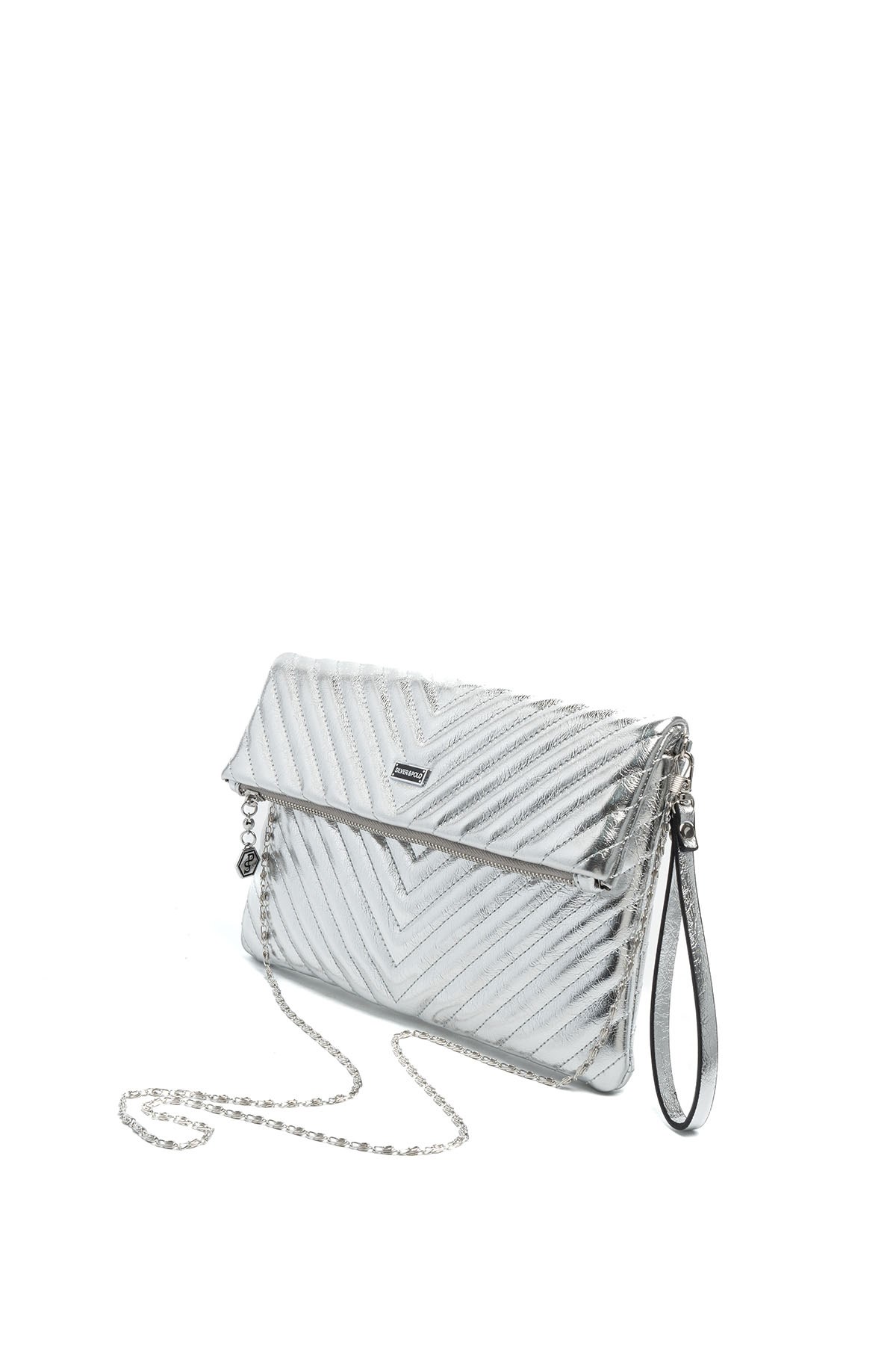 SP1134-M211Silver & PoloPortföy & ClutchSilver & Polo SP1134 Kadın Portföy & Clutch Gümüş