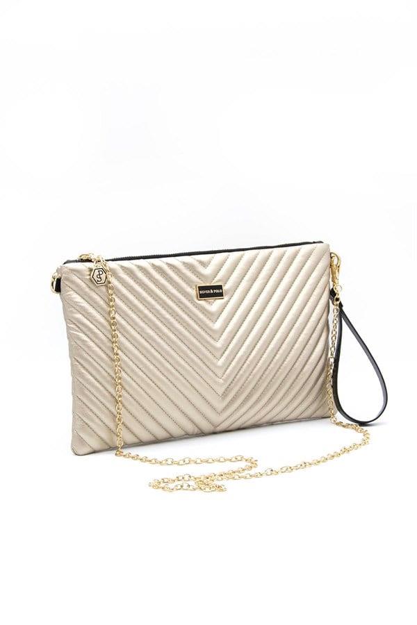 SP1034-M152Silver & PoloPortföy & ClutchSilver & Polo SP1034 Kadın Portföy & Clutch Altın
