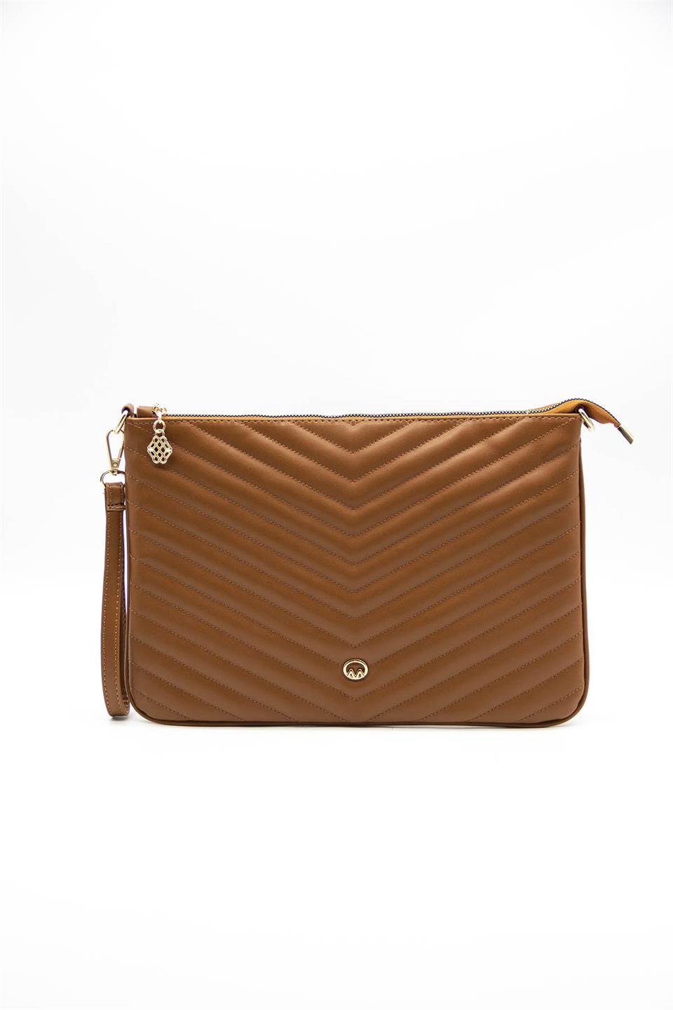 1392-KptnVaronaPortföy & ClutchVarona 1392 Potföy & Clutch Taba