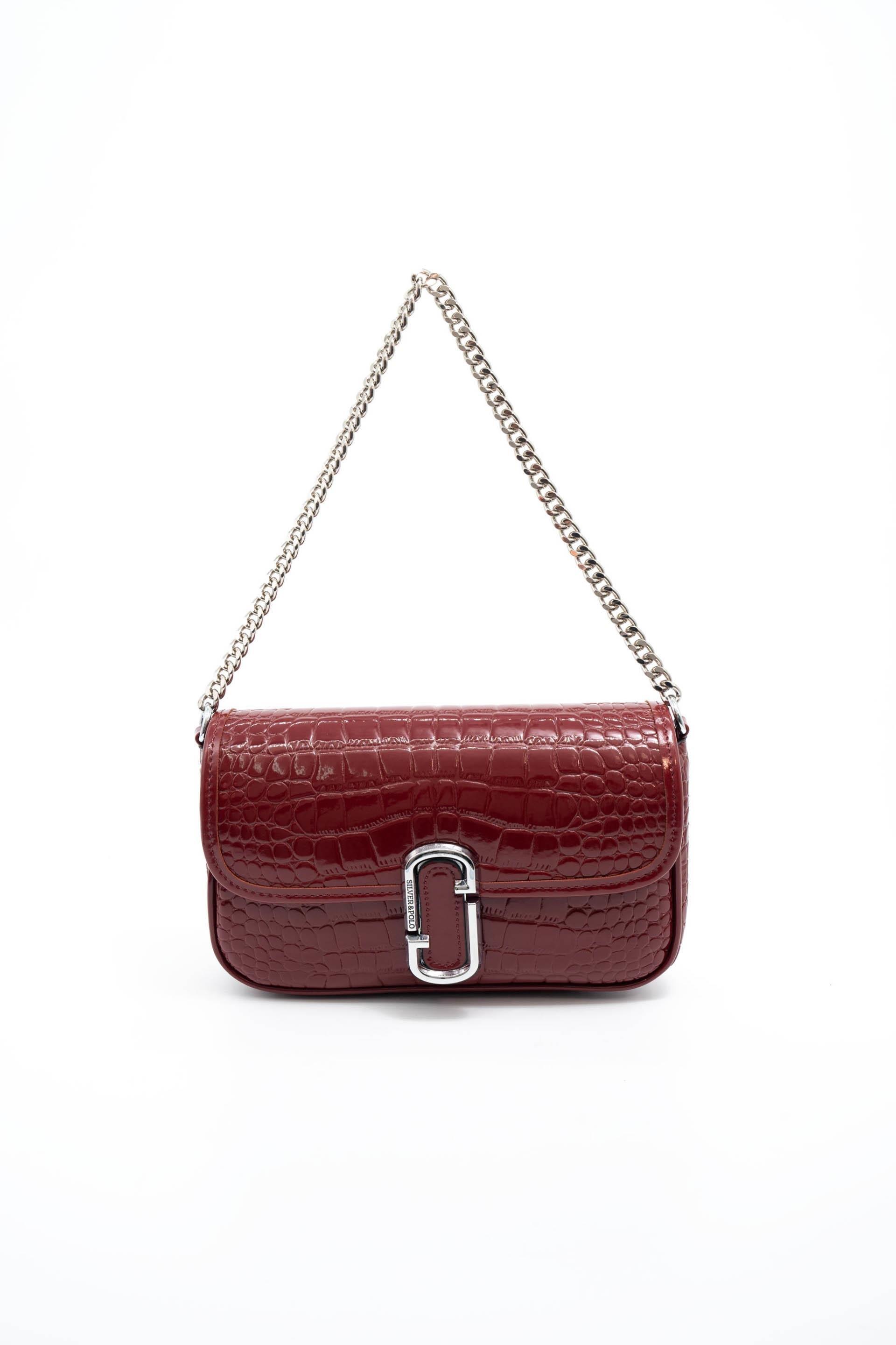 Silver & Polo Bordo Rugan SP1171 Kadın Omuz Çantası