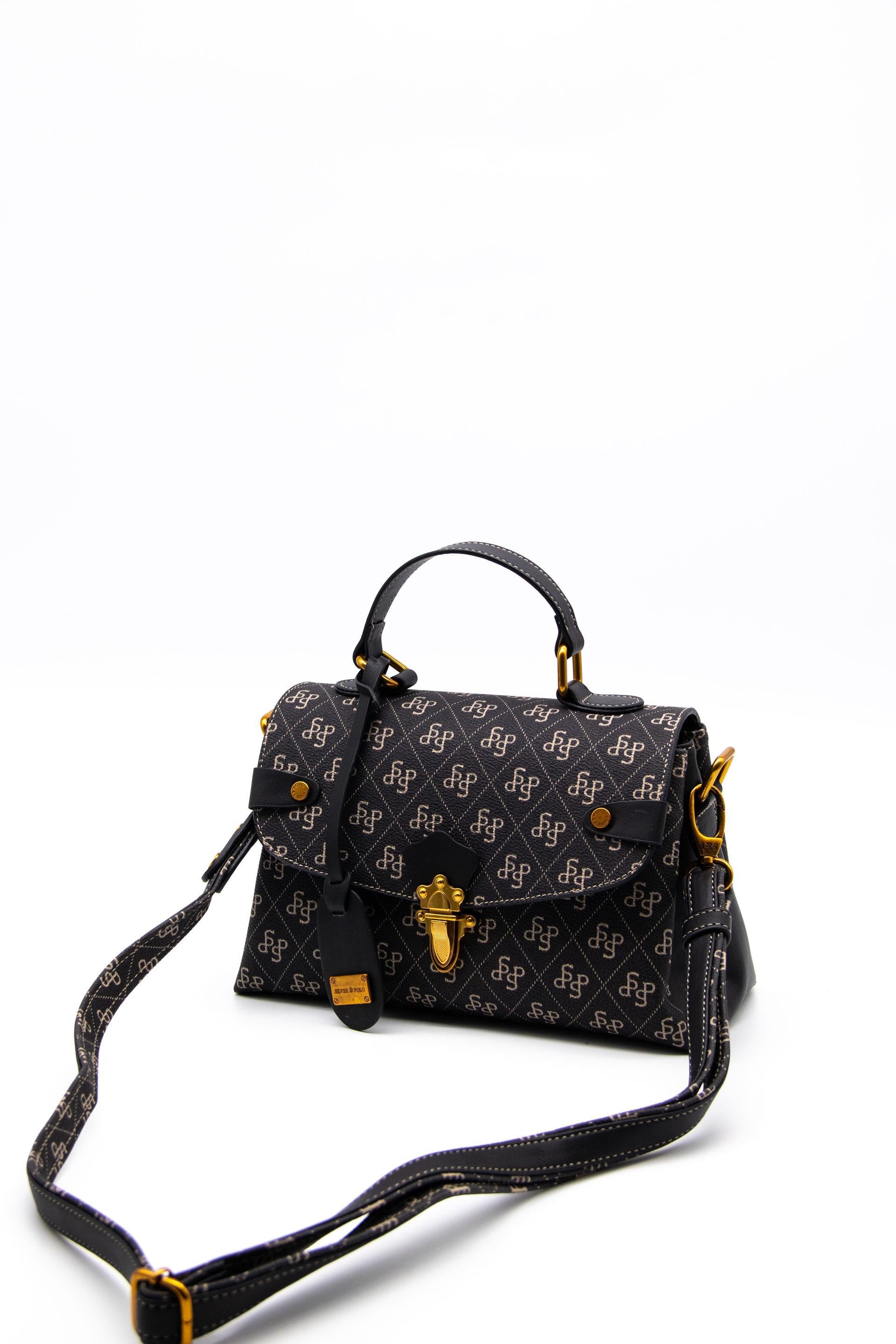 Silver & Polo Füme - Siyah SP1159 Kadın El Çantası