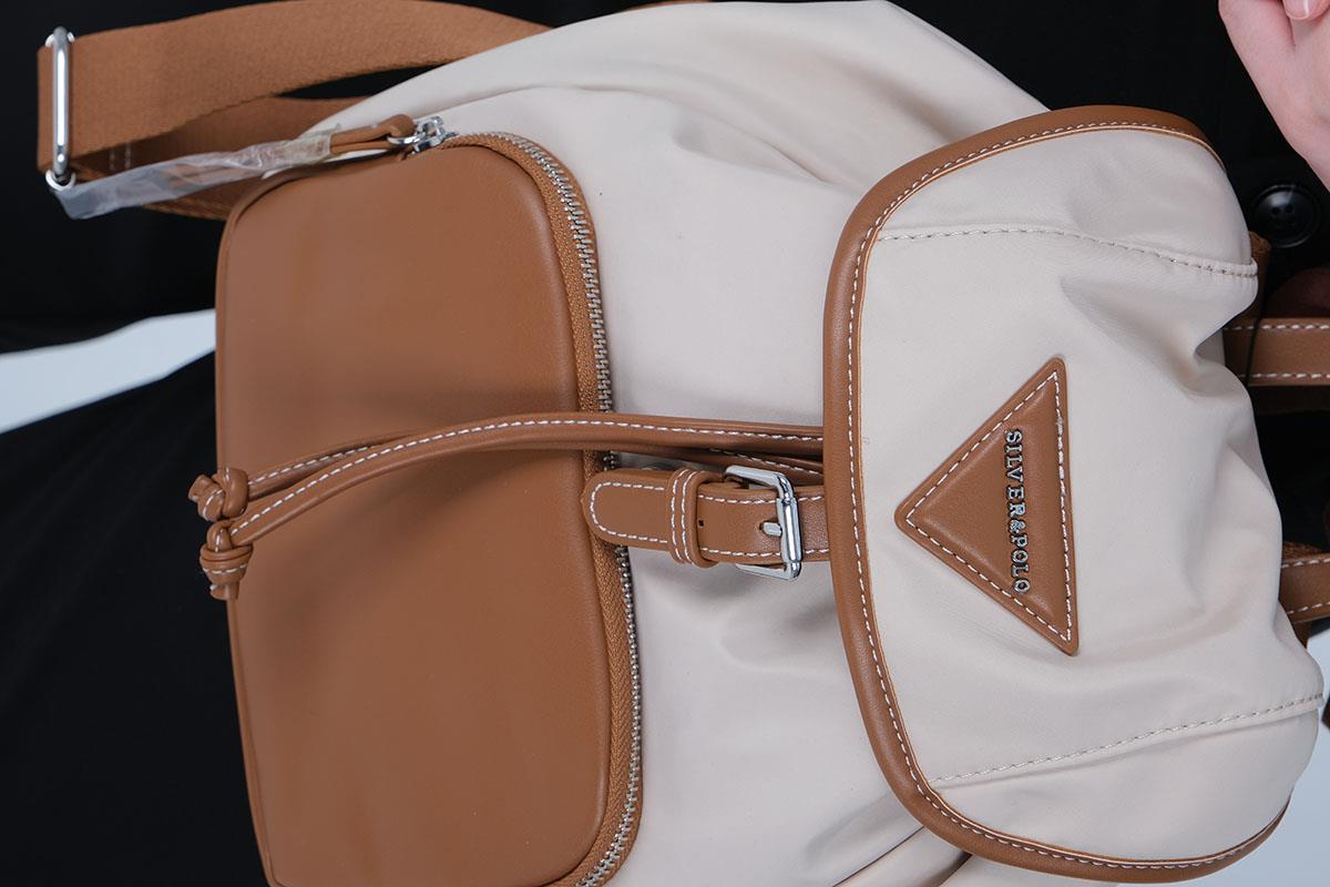 1231-M206Silver & PoloSırt ÇantasıSilver & Polo 1231 Kadın Sırt Çantası Bej-Taba