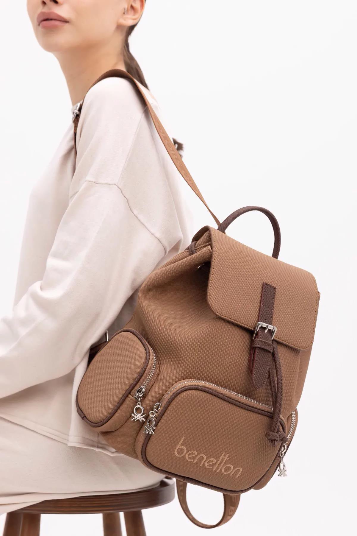 BNT1409-SoftUnited BenettonSırt ÇantasıUnited Benetton BNT1409 Sırt Çantası Camel-Kahve