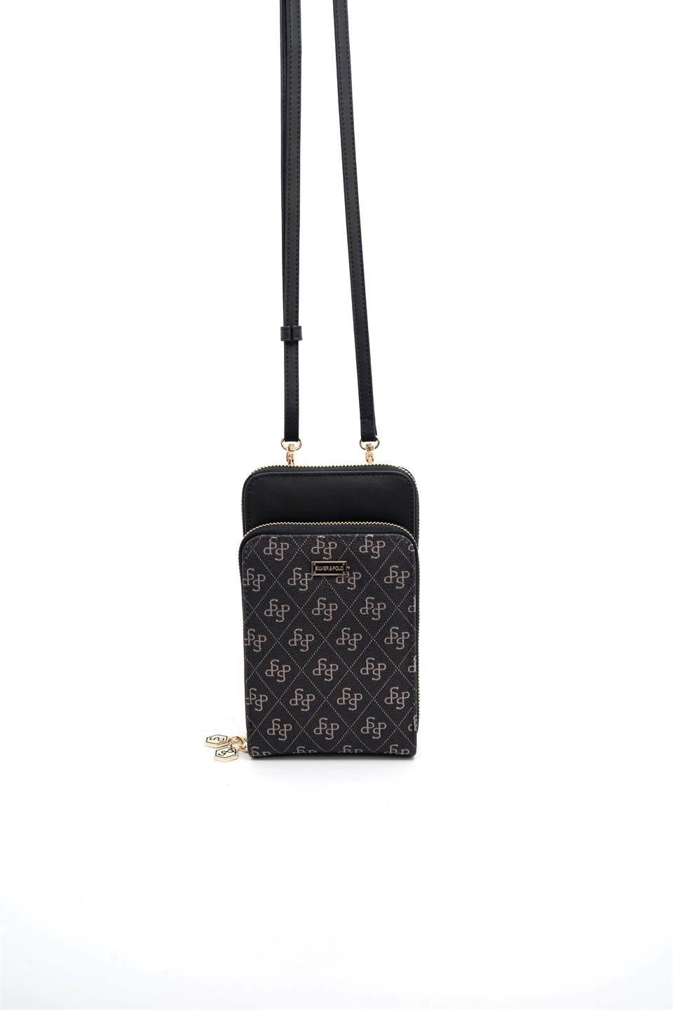 SP1011-M178Silver & PoloTelefon ÇantasıSilver & Polo SP1011 Kadın Telefon Çantası Füme-Siyah