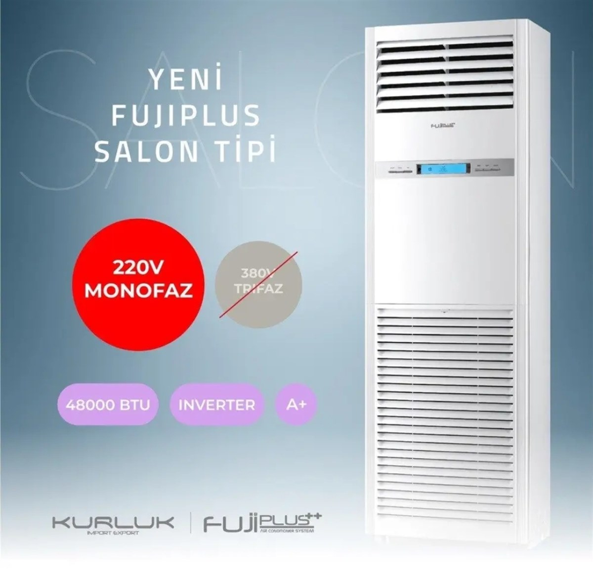 FujiPlus 48000 Btu İnverter Salon Tipi Monofaz Klima | Fırsat Bizden