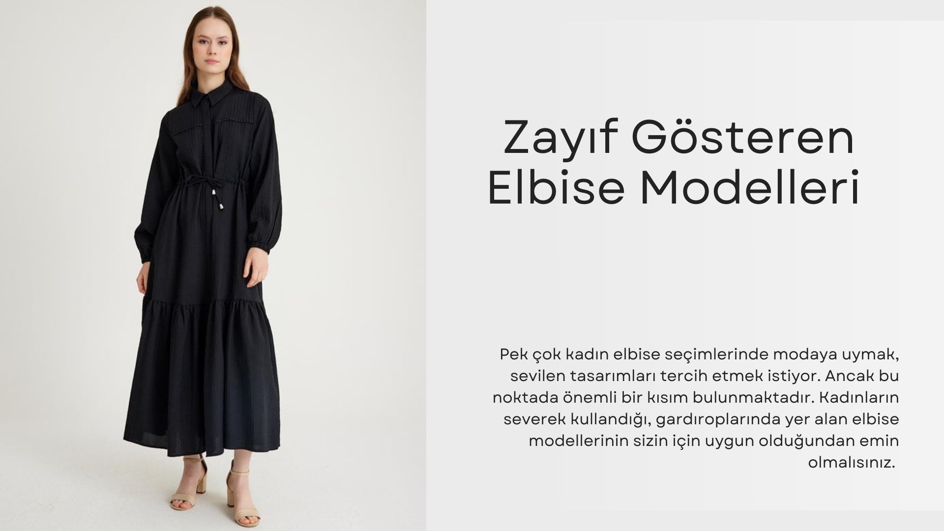 Zayıf Gösteren Elbise Modelleri