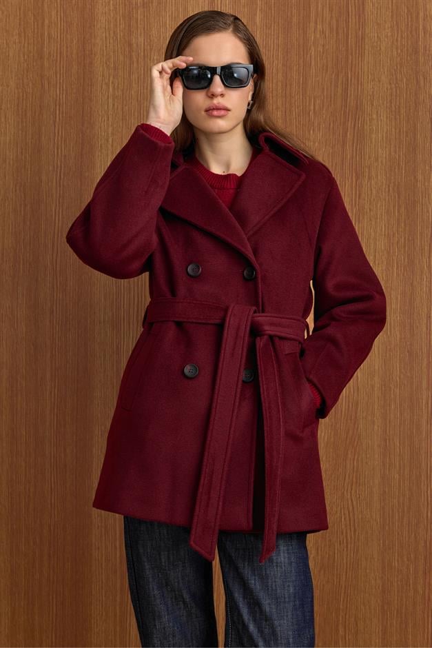 Apolet Detaylı Oversize Kısa Kaban MÜRDÜM 3149