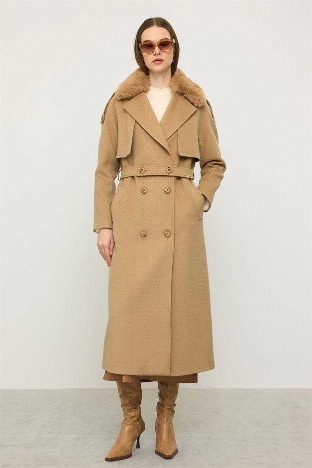 معطف من الفرو القابل للإزالة بتصميم ذاتي، إصدار محدود كامل 3127