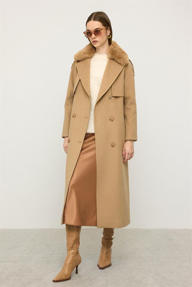 معطف من الفرو القابل للإزالة بتصميم ذاتي، إصدار محدود كامل 3127