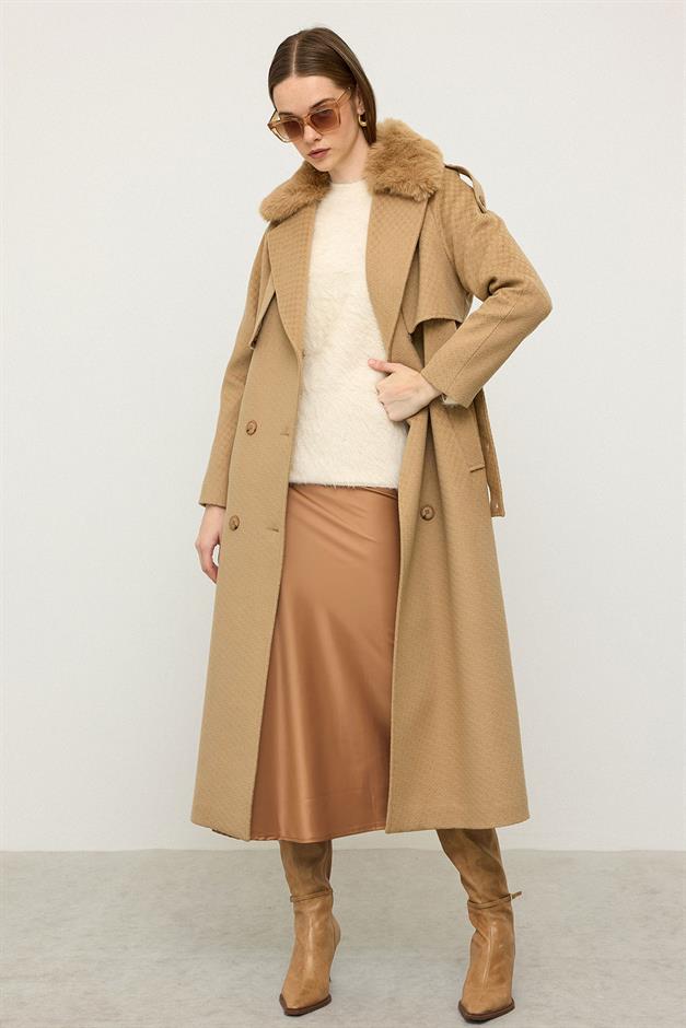 معطف من الفرو القابل للإزالة بتصميم ذاتي، إصدار محدود كامل 3127