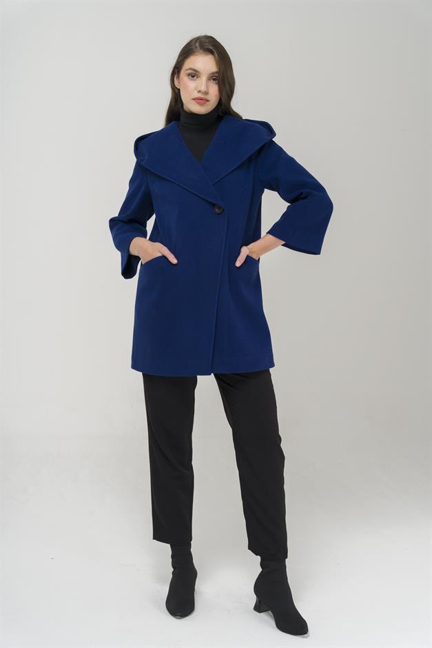 Hooded Tied Waist Coat SAXE 3359