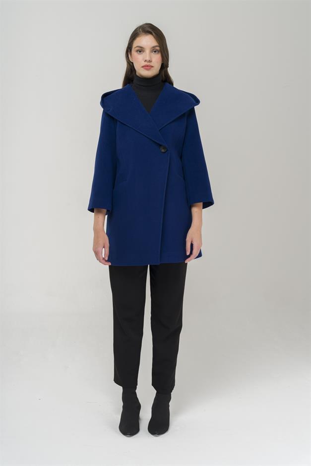 Hooded Tied Waist Coat SAXE 3359