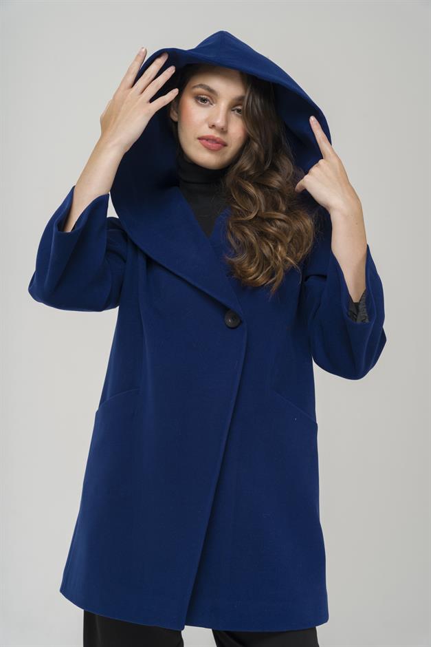 Hooded Tied Waist Coat SAXE 3359