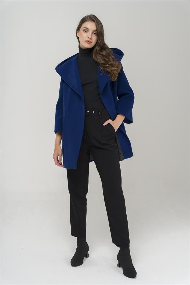 Hooded Tied Waist Coat SAXE 3359