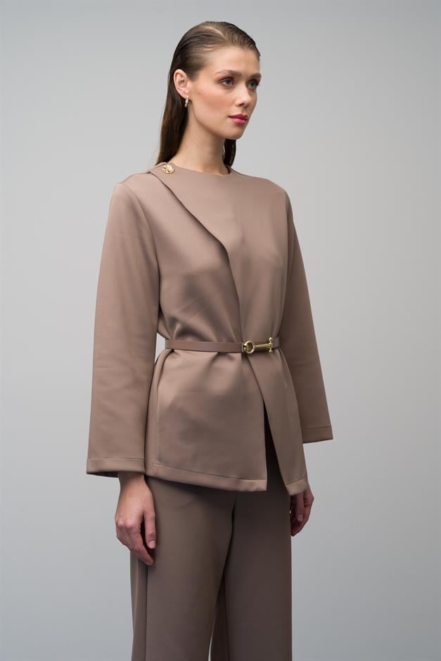 Belt Accessory Jacket Trousers Scuba Two Piece Suit VIZON 9261-TK