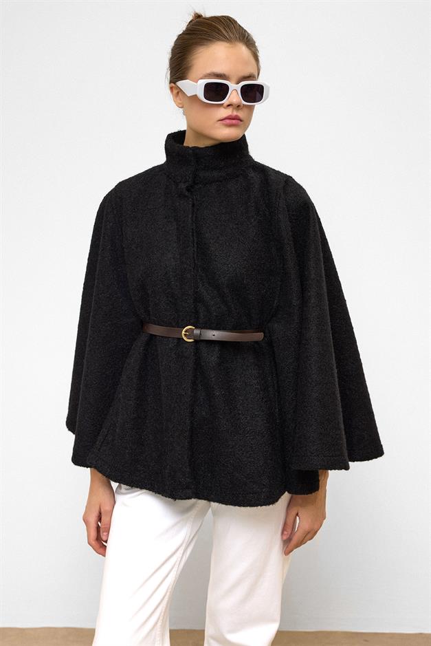 بونشو سميك بحزام أسود 3154