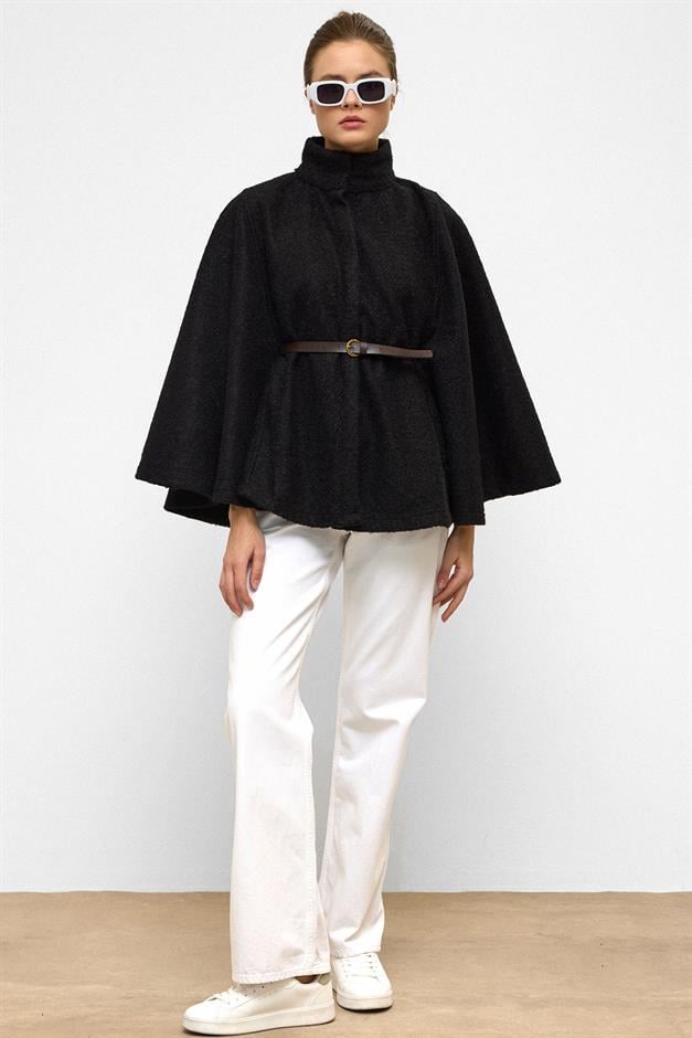 بونشو سميك بحزام أسود 3154